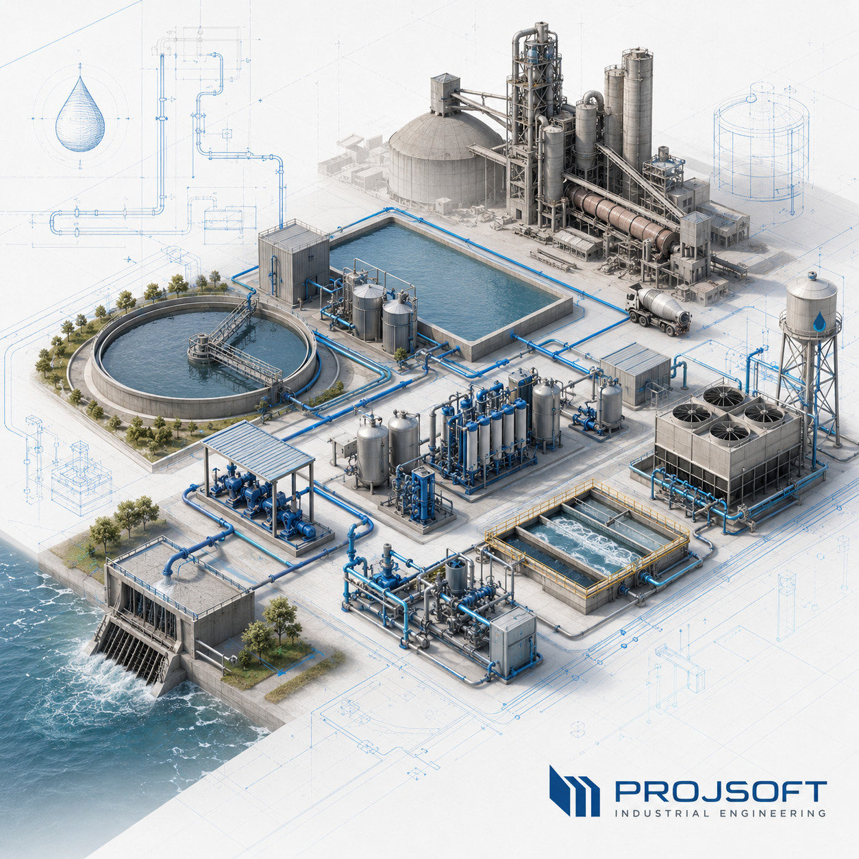 5 - Sistemas de captação, tratamento e distribuição de água industrial